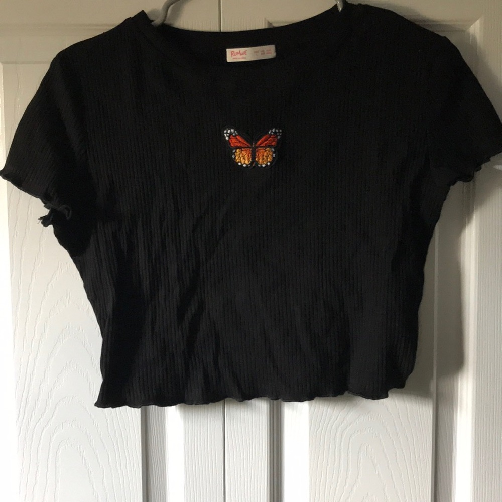 Black Butterfly Tee